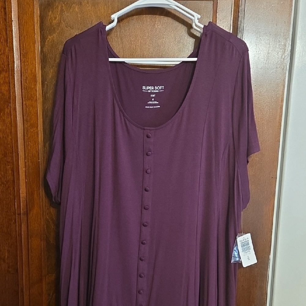 Torrid Deep Purple Blouse